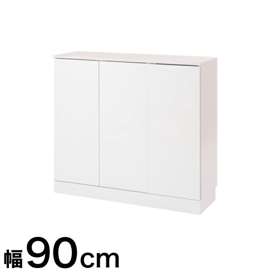 カウンター下収納 キッチン収納 face キャビネット 幅90 ホワイト 白