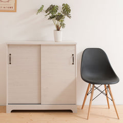 カウンター下 引き戸 キャビネット 90幅 ホワイト 白 リビング 引き戸 アンティーク おしゃれ 北欧 収納 カウンター おしゃれ 棚(代引不可)