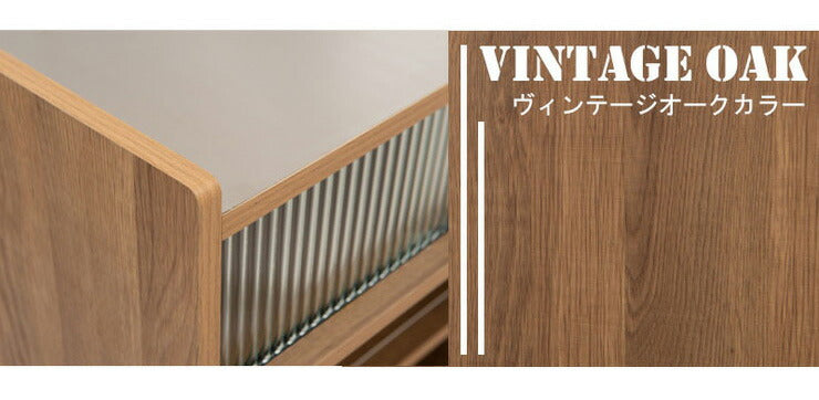 キャスター付きキッチンワゴン ヴィンテージオーク 収納 家具 シンプル