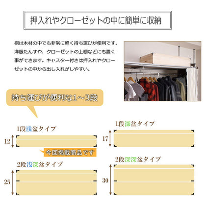 桐 衣裳箱 1段 高さ12cm 幅91cm 隅金具付 桐ケース 衣装ケース 押入れ クローゼット 桐たんす 保管庫 着物 衣類収納 洋服 浴衣(代引不可)