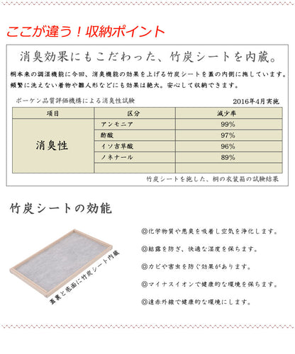 日本製 大川家具 桐 雛人形収納 1段 深型 消臭 竹炭シート入り 収納 桐収納 雛人形 国産 一段 竹炭 消臭 防臭 木目調 収納箱(代引不可)