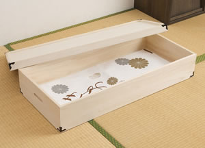 日本製 完成品 大川家具 桐 衣装箱 衣装ケース 衣裳ケース 一段 1段 幅42 奥行き91 コンパクト たとう紙 天然木 木製 収納 衣裳箱 国産【storage0901】