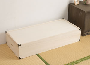 日本製 完成品 大川家具 桐 衣装箱 衣装ケース 衣裳ケース 一段 1段 幅42 奥行き91 コンパクト たとう紙 天然木 木製 収納 衣裳箱 国産【storage0901】