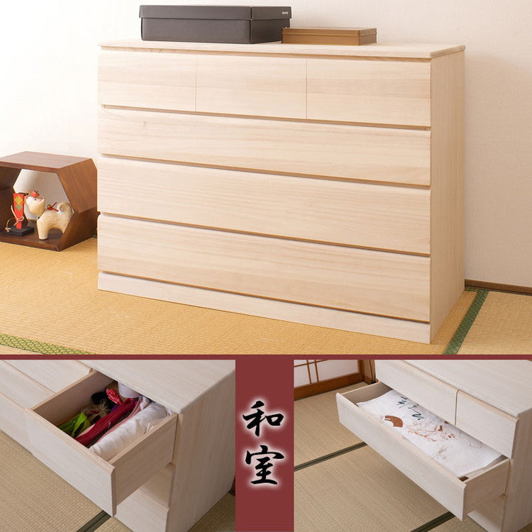 桐 チェスト 4段 日本製 大川家具 桐たんす 四段 タンス 幅100 収納