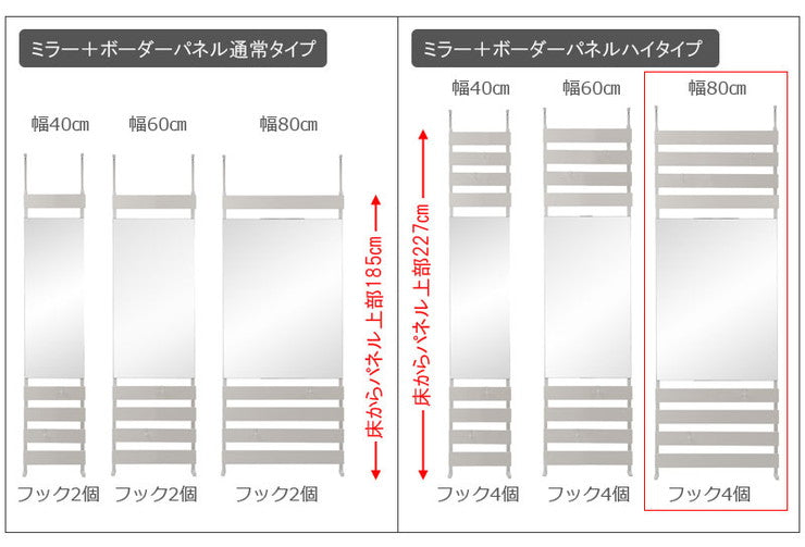 日本製 突っ張り 立体ラック 収納ラック ミラーラック 幅80cm ハイタイプ ホワイト リビング リビングおしゃれ シンプル(代引不可)