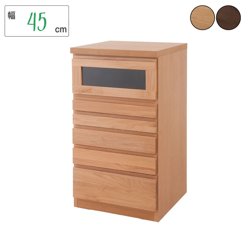 天然木アルダーFAX台兼用リビングチェスト幅45cm ナチュラル アルダー 天然木 北欧 完成品 国産 FAX チェストボード(代引不可)