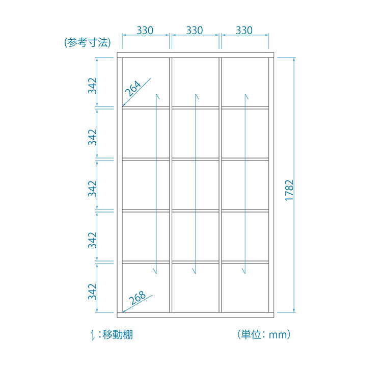 本棚 オープンラック 幅110cm オープンシェルフ 大容量 全棚稼働棚 漫画 木製 コミックラック 書棚 ブックシェルフ 白井産業(代引不可)