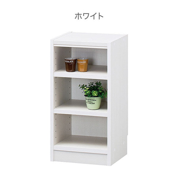 タナリオ 収納キャビネット 3段 幅31cm 奥行29cm 高さ60cm スリム コンパクト ホワイト ナチュラル ダークブラウン シンプル おしゃれ 収納ラック フリーラック カラーボックス 収納 本棚 棚(代引き不可)