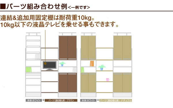 本棚 幅75 つっぱり シェルフ ラック オープン コミック ブック 可動棚 壁面 収納 【プローバ】 拡張パーツ扉上下 PR2-750TS(代引不可)