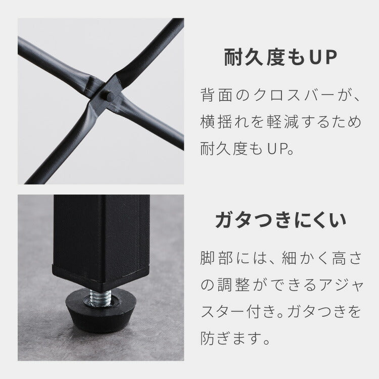 キッチンラック可動レール付き　オーダー承ります^_^ キッチンラック 幅52cm 6段 VOID STACK series レンジ台 レンジボード