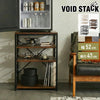 1ドア冷蔵庫 ラック 幅52cm 6段 VOID STACK series 小型冷蔵庫 ラック 冷蔵庫ラック キッチンラック レンジ台 レンジボード レンジラック オープンラック シェルフ キッチン収納 台所収納(代引不可)