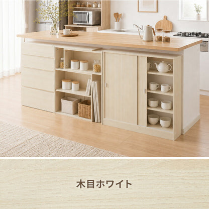 カウンター下収納 連結可能 引戸タイプ 幅90cm UC-SD90 奥行き22cm カウンター 下 引き戸 薄型 カウンター下 カウンター収納 薄型収納 ラック カウンター下 キッチン 収納 食器棚 ラック